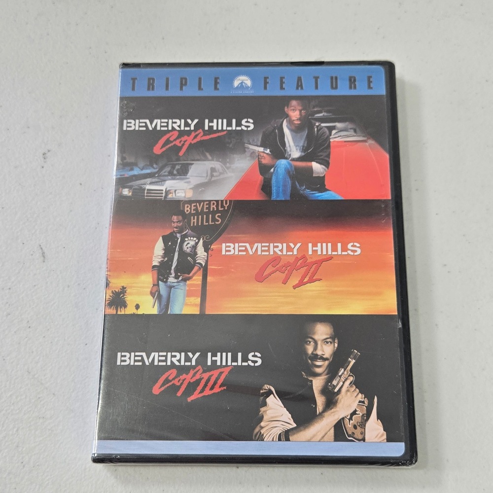 Beverly Hills Cop Triple Feature DVD 1 2 3 Eddie Murphy Collection New Sealed